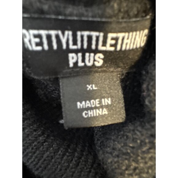 Black Turtleneck Sweater Dress XL PrettyLittleThing Plus NWT - Picture 3 of 11